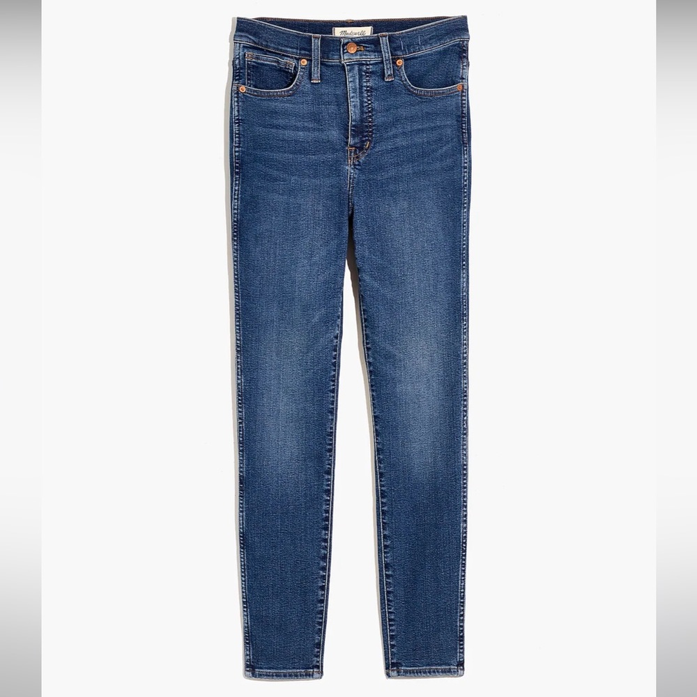 Madewell 10" High-Rise Skinny Jeans in Wendover Wash